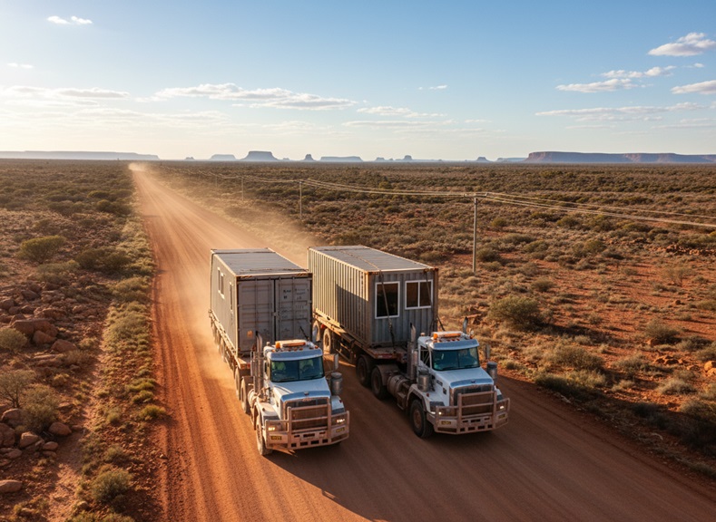 Moving Heavy Loads: How to Transport Containers and Portable Buildings in WA