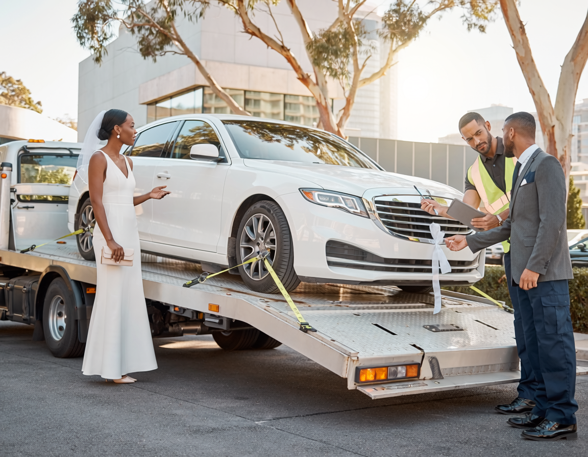 Discreet Prestige Car Towing for Wedding Day Emergencies in Perth